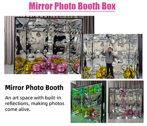 Cabina de Fotos 360 con Diseño de Cubo Espejo para Bodas, Eventos, Fiestas, Sesiones de Fotografía, Alquiler y Exhibición - Product Image 3