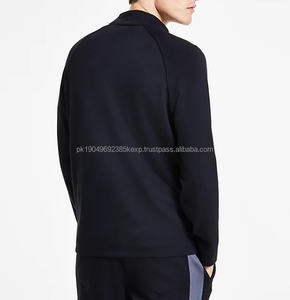 Services ODM et OEM Sweatshirts personnalisés de haute qualité pour hommes en hiver avec fermeture éclair sur le devant, broderie, poche zippée, uni - Product Image 5