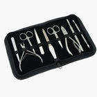 Kit de herramientas de sutura de acero inoxidable alemán con soporte de bisturí, pinzas para mosquitos, tijeras de Iris, Kit de disección médica de surgiright - Product Image 3