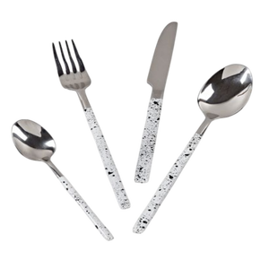 Luxury Metal Twig Handle Serving Set Unique <b>Fork</b> and Spoon Cutlery for Elegant Modern Rustic Dining Table Decor - Product Image 5