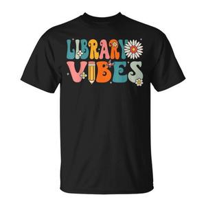 T-shirt Library Vibes Retro School per studenti e insegnanti - Product Image 1
