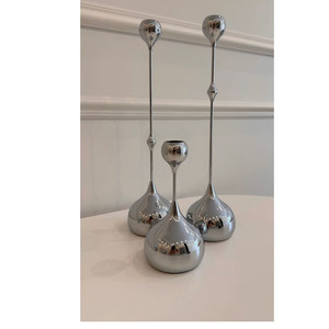 Portavelas Navideño de Metal con Gotas de Agua Estilo Europeo, Personalizado, Adorno de Escritorio para Decoración del Hogar y Regalo - Product Image 1