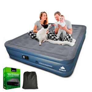 Matelas pneumatique gonflable Queen Size avec pompe électrique automatique, accessoire facile à utiliser - Product Image 1