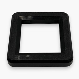 Petite porte de retour de pièces carrée en métal noir, ensemble de 2, livraison gratuite, accessoire pour machine de parc d'attractions - Product Image 1