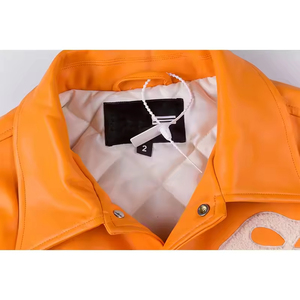 Chaqueta Universitaria de Béisbol de Alta Calidad con Mangas de Cuero, Chaqueta Universitaria para Hombre, Chaqueta de Invierno - Product Image 6