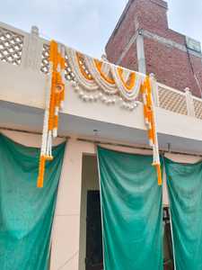 Handmade Jasmine Toran With Sola Wood Half Saree <b>Function</b> Mangalasnanam Pellikuthuru Haldi Mehandi Torans Jasmine Bandharwal - Product Image 5