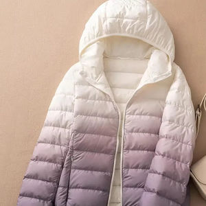 Hiver Chaud Hiver Chaud Mi-Long Slim Hoodie Zipper Parkas Manches Longues Rembourré Puff Jacket Solid Color Made Sheep Skin Cotton - Product Image 1