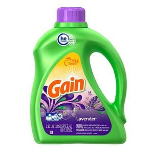 Detergente Líquido para Ropa Gain con Aroma a Lavanda, 96 Cargas, Botella de 138 Onzas Líquidas - Product Image 1