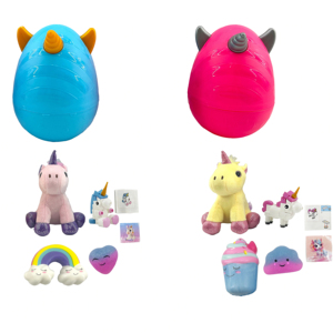 <span class=keywords><strong>Huevo</strong></span> Sorpresa de <span class=keywords><strong>Unicornio</strong></span> Mágico para Niños, Dentro del <span class=keywords><strong>Huevo</strong></span> Hay un Juguete de Peluche, un Kit de Construcción de <span class=keywords><strong>Unicornio</strong></span>, un Juguete Blandito y Pegatinas - Product Image 1