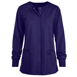 Mangas elásticas antiarrugas para cuidado de la salud, elegante chaqueta médica de talla grande con cremallera inoxidable, conjuntos de uniformes de enfermería, Unisex - Product Image 1