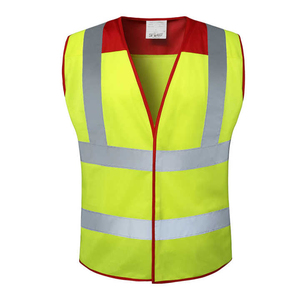 100% poliéster ANSI Clase 1 chaleco de seguridad reflectante impermeable para trabajadores de la construcción con logotipo personalizado - Product Image 1