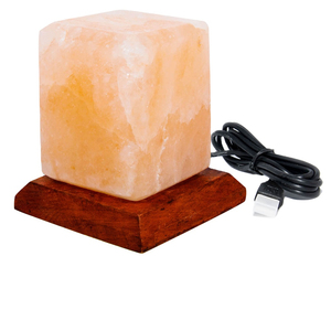 Lámpara de sal de roca del Himalaya Lámpara de sal rosa del Himalaya de alta calidad en forma de corazón USB Mini 100% Lámparas de sal del Himalaya Rosa puro - Product Image 4
