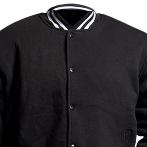 Veste universitaire pour homme, mélange de laine, veste de style lettreman, manches avec patch brodé, boutons sur le devant, streetwear, style universitaire, manteau - Product Image 5