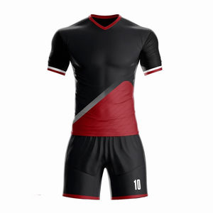 ชุดฟุตบอลคุณภาพสูงปี 2026 เสื้อยืดคอโพลีเอสเตอร์ กางเกงขาสั้น ระบายอากาศได้ดี เป็นมิตรกับสิ่งแวดล้อม แห้งเร็ว รับสกรีนชื่อทีม สำหรับผู้ชาย - Product Image 3