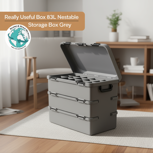 Really Useful <b>Box</b> 83L Nestable <b>Storage</b> <b>Box</b> <b>Grey</b> - Product Image 3