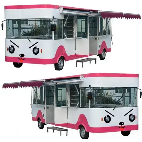 2022 Standard Best Quality Fast Food Truck/ Food carts mobile Coffee Ice Cream Food Cart With Wheels For Sale