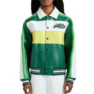 แจ็กเก็ตหนังสำหรับผู้ชายเสื้อแจ็คเก็ตหนังแฟชั่นสำหรับผู้ชายใหม่ล่าสุดสั่งติดฉลากได้ตามต้องการ - Product Image 4