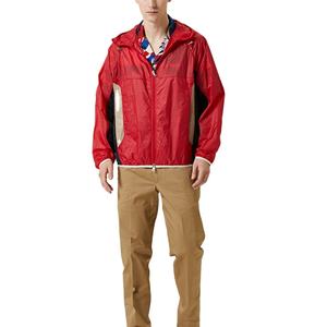 Venta al por mayor ligero al aire libre cremallera cortavientos hombres chaquetas impermeables correr personalizado con capucha chaqueta de poliéster chaqueta deportiva hombres - Product Image 3