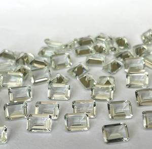 Amatista verde natural Octagon Cut 7x9mm Facetado-Amatista verde suelta Calidad superior - Product Image 1