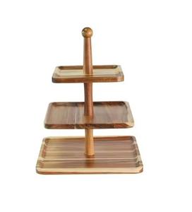 Best Selling Wooden <b>Cake</b> Stand With Handle <b>Cake</b> <b>Decoration</b> Stand for Home Hotel Kitchenware Accessories <b>Supplies</b> in Good Price - Product Image 2