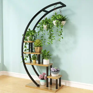 ชั้นวางต้นไม้แบบตั้งพื้น หลายขนาด ใช้ได้ทั้งในบ้านและนอกบ้าน โครงเหล็ก ตกแต่งระเบียง - Product Image 3