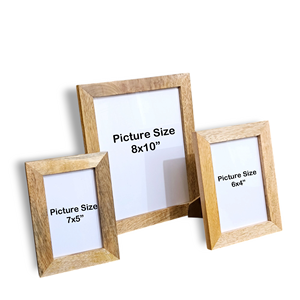 Cadre photo décoratif personnalisable - Bois de haute qualité OEM, lissé et poli, compatible avec l'impression laser en gros - Product Image 2