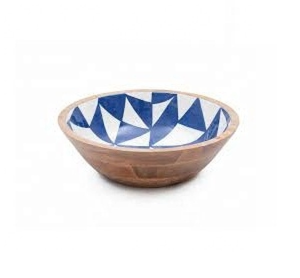 Cuenco de madera minimalista personalizado con estampado de esmalte ecológico para bodas, restaurantes, cuenco de madera decorativo para comida - Product Image 2