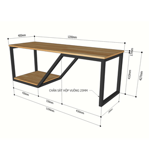 HEBE Soporte de TV Simple de 120 cm, Moderno y Minimalista, de Madera con Marco de Hierro y LED para Casa de Campo o Sala de Estar KTV68080 - Product Image 5