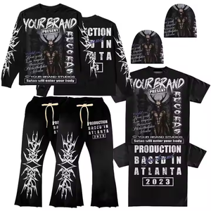 Conjunto Deportivo de Dos Piezas para Hombre, Sudadera con Capucha y Pantalones Deportivos de Estilo Jogger, Color Sólido, con Logotipo Personalizado - Product Image 4