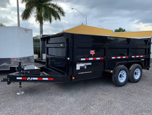 Top Selling PJ 7x16 Dump/<b>Farm</b> <b>Trailer</b> 4' High Side For Sale Low Price - Product Image 3