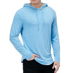 Sudadera atlética ligera para hombre, manga larga, gimnasio, correr, Jogger, Jersey informal, camisa deportiva de punto con capucha para otoño - Product Image 4