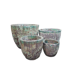 Macetas y macetas de cerámica esmaltada de alta calidad, objetos decorativos para interiores y exteriores, maceta de arcilla de cerámica para el hogar hecha en Vietnam - Product Image 6