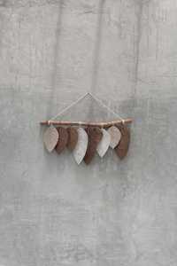 Juego de tapices de pared de macramé de 9 hojas, tejido artesanal de madera hecho a mano para estilo Art Deco para decoración de hogar, sala de estar y oficina - Product Image 2