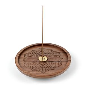 Vente chaude Style Arabe Brûleur D'encens Pour La Décoration De La Maison En Bois Avec Laiton Gravure Brûleur D'encens Pour La Maison Parfum - Product Image 3