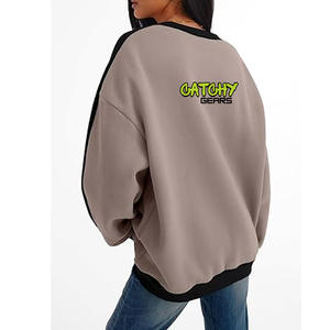 Sweat-shirt en polaire de qualité supérieure, col rond, tissu doux au toucher, pull décontracté d'hiver pour hommes et femmes, fournisseur en gros - Product Image 4