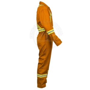 Traje de Protección ANSI 1 de Manga Larga, Material FR, Ropa de Trabajo de Seguridad, Alta Protección, Tiras Reflectantes, Traje de Trabajo Resistente, LED Marino - Product Image 3