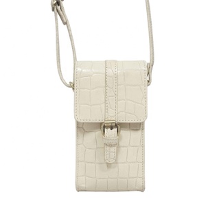 Bolso cruzado de teléfono de cuero genuino en relieve Croc hecho a mano de alta calidad Estilo vintage Proveedor indio superior Saman exportaciones - Product Image 1