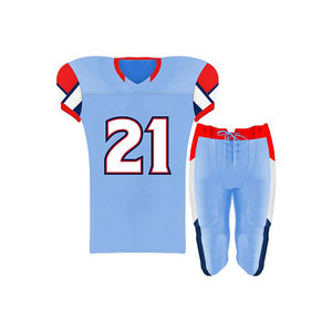 Camisetas de equipo de fútbol americano de Color personalizado de primera calidad Ropa de verano de talla grande transpirable con estilo de conjuntos de logotipo bordado - Product Image 1