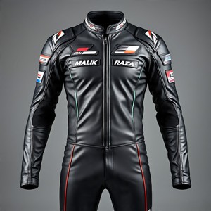 ชุดหนังรถจักรยานยนต์แบบมีรูระบายอากาศหนังวัวสำหรับขับขี่ในฤดูร้อนชุดป้องกันระดับ2 CE ได้รับการอนุมัติ-malik Raza - Product Image 2