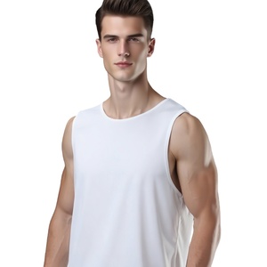 <b>Men's</b> Casual <b>Sports</b> Tank Top Quick-Drying 100% Polyester Breathable Fitness <b>Vest</b> for Marathon Running Knitted Weaving - Product Image 1