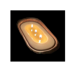 Bougies de parfum de bol de pâte en bois Design moderne personnalisé Paulownia rustique Vintage pour bougie de haute qualité - Product Image 3