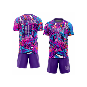 Ensemble d'uniformes de baseball personnalisés pour hommes, impression par sublimation, maillot 100 % polyester, short, col en V, fermeture à cordon, anti-UV, séchage rapide - Product Image 4