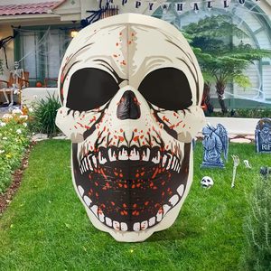 4 ft Halloween Inflatable Skull với Magic LED đáng sợ ngoài trời Halloween trang trí Hot Bán Nhà Máy Giá New Arrival - Product Image 3