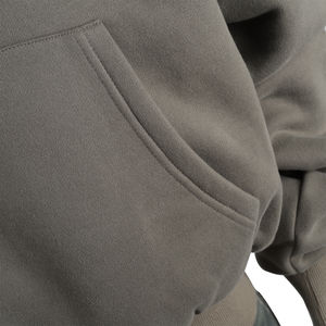 Warm Solid Manufacturers Sudadera con capucha bordada Ropa de calle de gran tamaño personalizada Sudaderas con capucha para hombres Algodón Venta al por mayor Ropa de invierno - Product Image 5