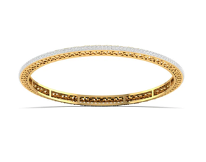 1,66 Ct IGI Certified Premium Natural Diamond Bangle Pulsera de oro de 14K para compromiso nupcial y ropa de fiesta - Product Image 1