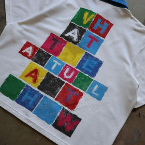 เสื้อบ็อกซี่ปักลายสไตล์วินเทจผ้าถักไซส์ใหญ่พิเศษระบายอากาศได้ดี - Product Image 3