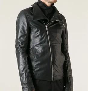 Custom Logo Design Bestselling High Quality Eco-Friendly Windproof Canvas Leather <b>Jacket</b> for Men <b>Slim</b> <b>Fit</b> Stylish Front Logo - Product Image 3