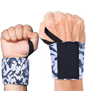 Hot Sales Custom Logo Nylon Unisex Wrist Support for Bodybuilding Training Gym <b>Weight</b> Lifting Wrist Straps Sizes S/M/L/XL - Product Image 2