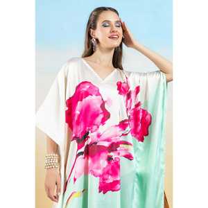 Eden Blossom Vestido Corto Mujer Kaftan Soft Satin Sets - Product Image 5