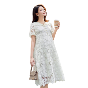 Elegant Anti-Shrink Minimalist Floral Maternity Dress V1278 Custom Design Hot Selling Casual Wear Good Absorbency Manufactured - Product Image 1